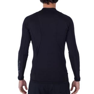 Lycra Langarm Schwarz Herren Hurley Channel crossing Ansicht 0