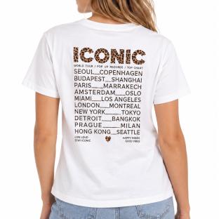 T-Shirt Blanc Femme Mère et Fille Iconic Leopard vue 0
