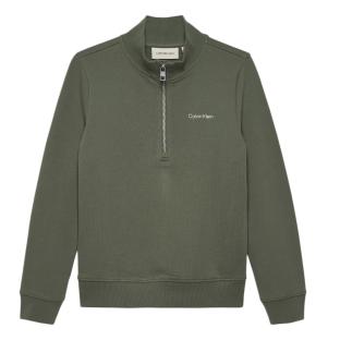 1/4 Zip Pullover Grün Jungen Calvin Klein Jeans Chest Ansicht 0