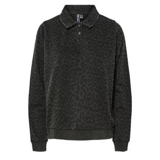 Sudadera polo de manga larga con estampado de leopardo para mujer de Pieces Jackie ver 0