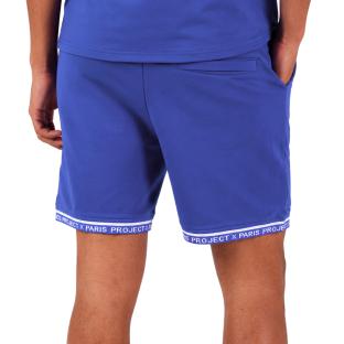Short Bleu Pétrole/Blanc Homme Project X Paris WW vue 0