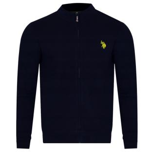 Veste Zippée Noir/Jaune Homme US Polo ASSN ALLY vue 0