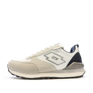 Baskets Blanc/Gris Homme Lotto Twenty 5 vue 0
