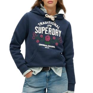 Sweat Marine Femme Superdry Lot 54 Hood vue 0