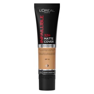 Fond de teint L'Oréal Paris Infaillible Matte Cover 260 Warm / Soleil Doré vue 0