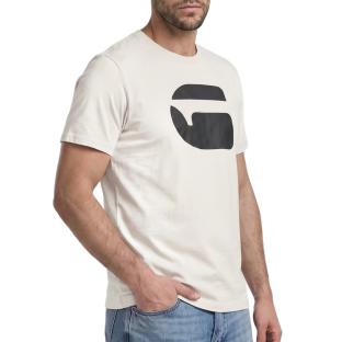 Beiges/schwarzes Herren-T-Shirt von G-Star RAW mit Logo Ansicht 0