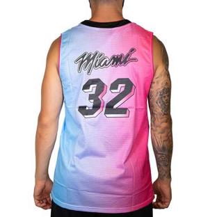 Miami Basketballtrikot Rosa/Lila für Herren von Sport Zone Ansicht 0