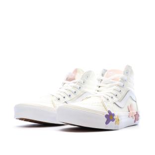 Zapatillas niña beige Vans Flower ver 0