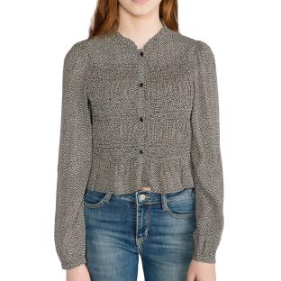 Chemise Manches Longues Noir/Beige Fille Le Temps Des Cerises Izzy vue 0