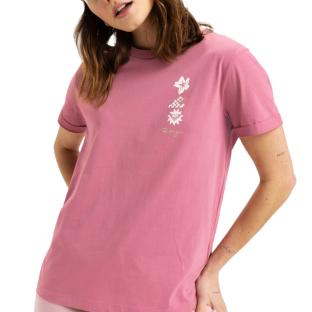 Women's Roxy Ocean Regular Pink T-Shirt Photo of the Espace des Marques %store% store - view of %key%