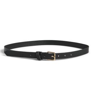 Schwarzer Gürtel Frau Pieces Clisa Leather Belt Ansicht 0