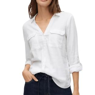 Weißes Damenhemd von Vero Moda, Modell „Bumpy“ Ansicht 0