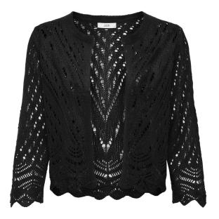 JDY Sun 3/4 Cropped Women's Black Cardigan Photo of the Espace des Marques %store% store - view of %key%