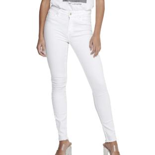 Jean Skinny Blanc Femme Only Emel vue 0