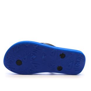 Tongs Bleu/Noir Garçon Quiksilver Java vue 0