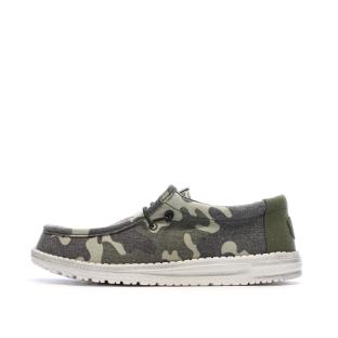 Chaussures Militaire Kaki Homme Hey Dude Camo vue 0