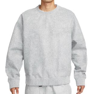 Sweat Gris texturé Homme Nike Crew vue 0