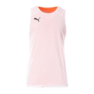 Puma Men’s Reversible White/Orange Basketball Tank Top Photo of the Espace des Marques %store% store - view of %key%