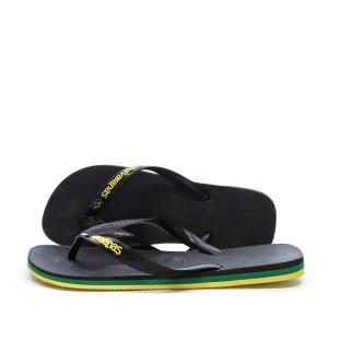 Chanclas negras para hombre Havaianas Brasil Layers ver 0