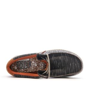 Chaussures Grises Chiné Homme Hey Dude Wally Jersey vue 0