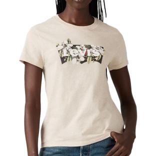 T-Shirt Beige Femme Levi's The Perfect vue 0