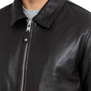 Blouson cuir Noir Homme Schott Mens Leather Pilot vue 0
