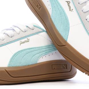Baskets Blanches/Turquoise Femme Puma Club Klassika vue 0
