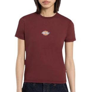 T-Shirt Rouge Femme Dickies Maple vue 0