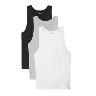 X3 Negro/Blanco/Gris Tank Tops para Hombre Calvin Klein Jeans Tank ver 0