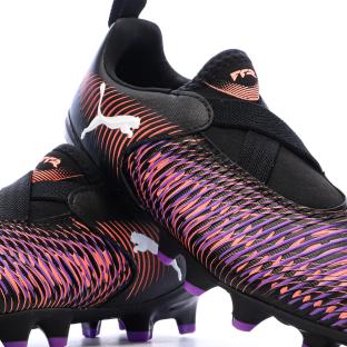 Chaussures de Foot Noires/Fushia Junior Puma Future 8 Match Ll FG vue 0