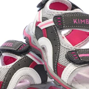 Sandales Grises/Rouges Bébé Kimberfeel Missi vue 0