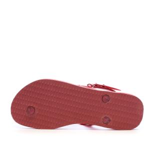 Tongs Rouge Femme Havaianas Twist Metal Pau Brasil vue 0