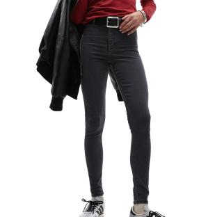 Jean Noir Chiné Femme Topshop Joni Hr Skinny vue 0