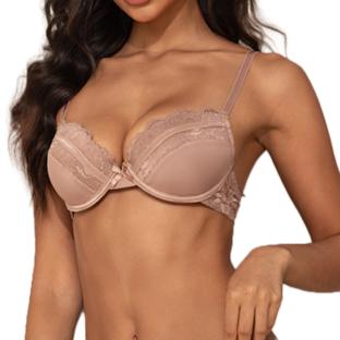 Hellrosa Damen-BH „Les Petites Bombes“ aus Samt Ansicht 0