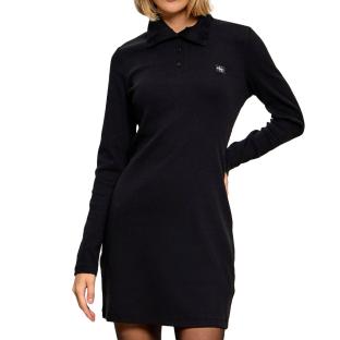 Vestido negro de mujer Calvin Klein Jeans con etiqueta tejida ver 0