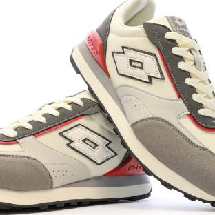 Baskets Beige/Gris Homme Lotto Twenty 5 vue 0