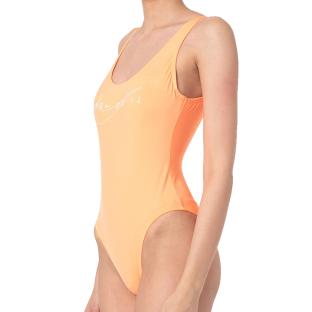 Maillot de bain Orange Femme Nike Back vue 0