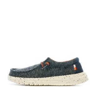 Hey Dude Wally Youth Navy Boy's Shoes Photo of the Espace des Marques %store% store - view of %key%