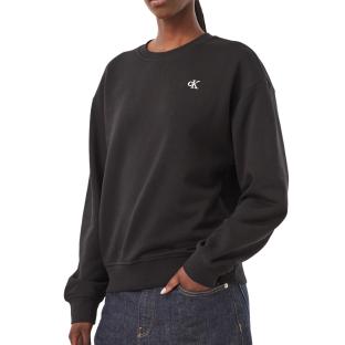 Schwarzes Sweatshirt für Damen von Calvin Klein Jeans Monogram Ansicht 0