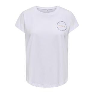T-Shirt Blanc Femme ONLY PLAY Save Loose vue 0
