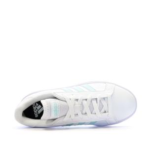 Adidas Grand Court Base 2.0 Women's White/Turquoise Sneakers Photo of the Espace des Marques %store% store - view of %key%