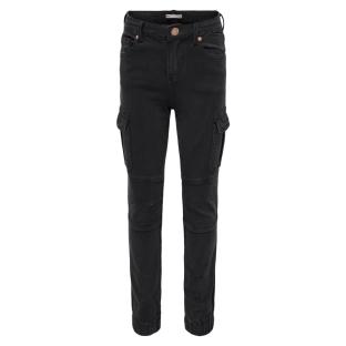 Pantalon Noir Cargo Fille Only Missouri vue 0