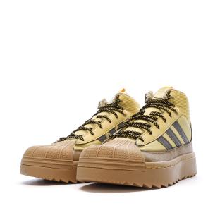 Baskets Camel/Jaune Femme Adidas Superstar Winter vue 0