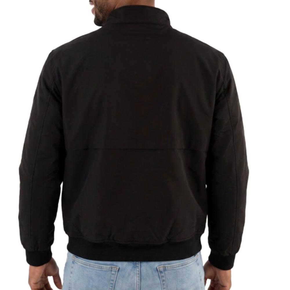 Veste Noire Homme SuperDry Campus Padded Harrington vue 2