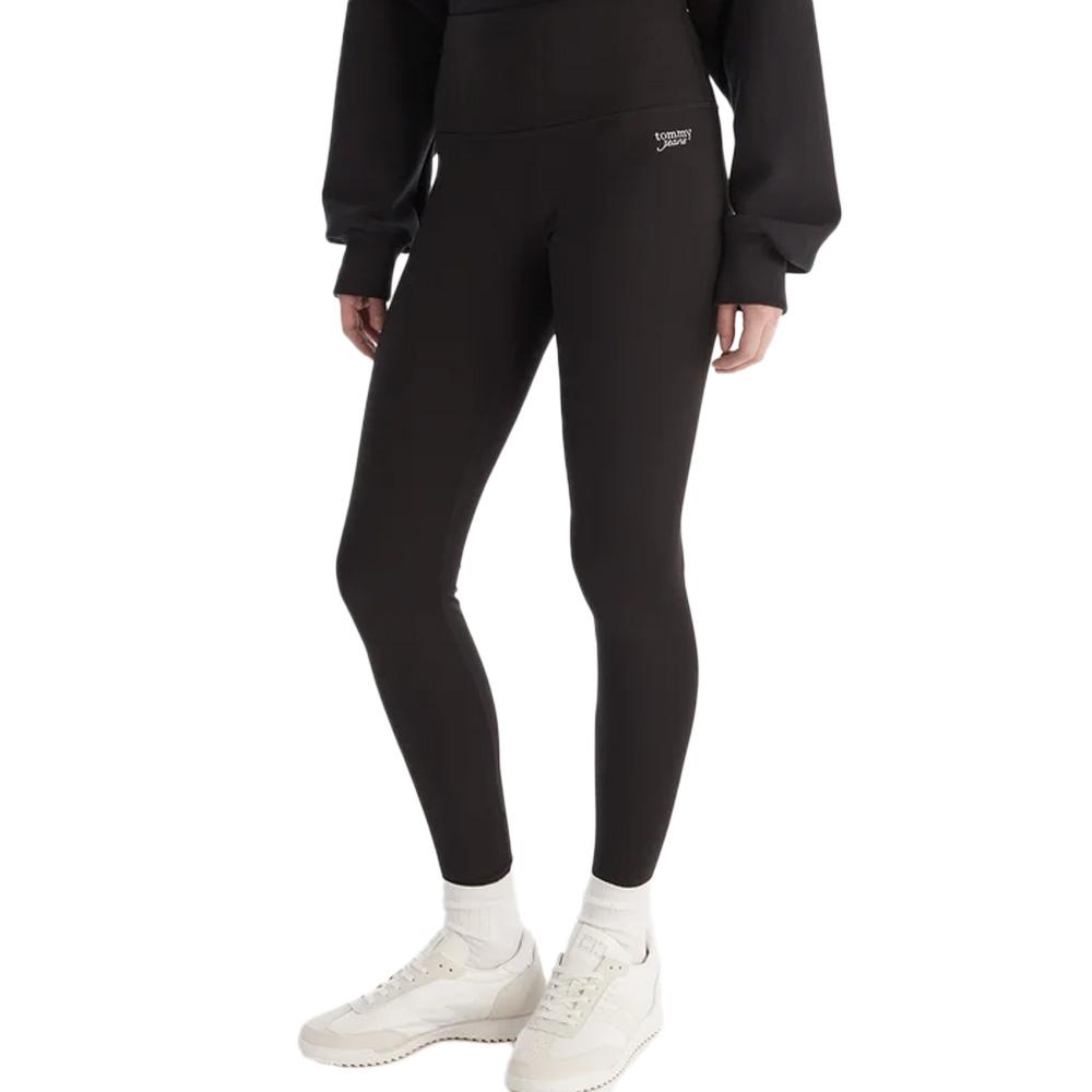 Leggings negros para mujer Tommy Hilfiger Silver barato