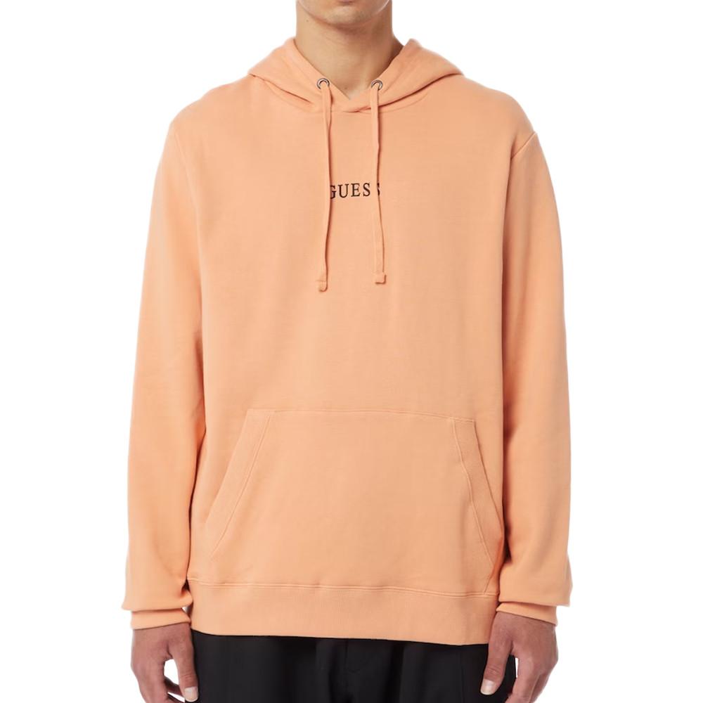 Sudadera con capucha Guess Roy Naranja Claro, Hombre barato