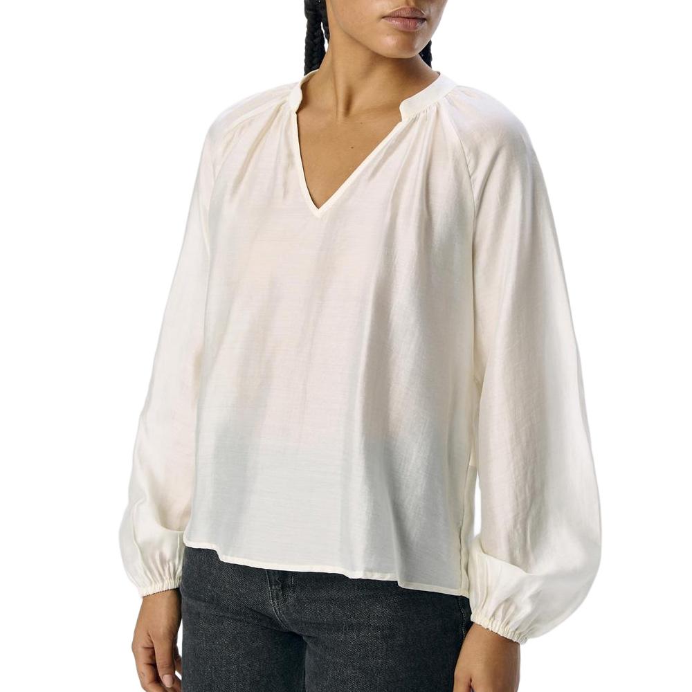 Blouse Fluide écrue Femme Vero Moda Heidi pas cher