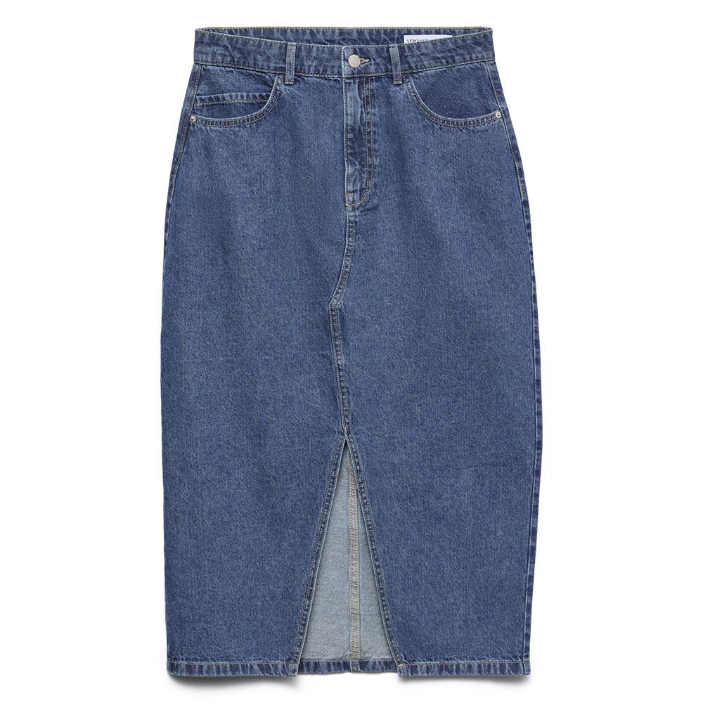 Dunkelblauer Jeansrock für Damen von Vero Moda, Modell Elfi günstig