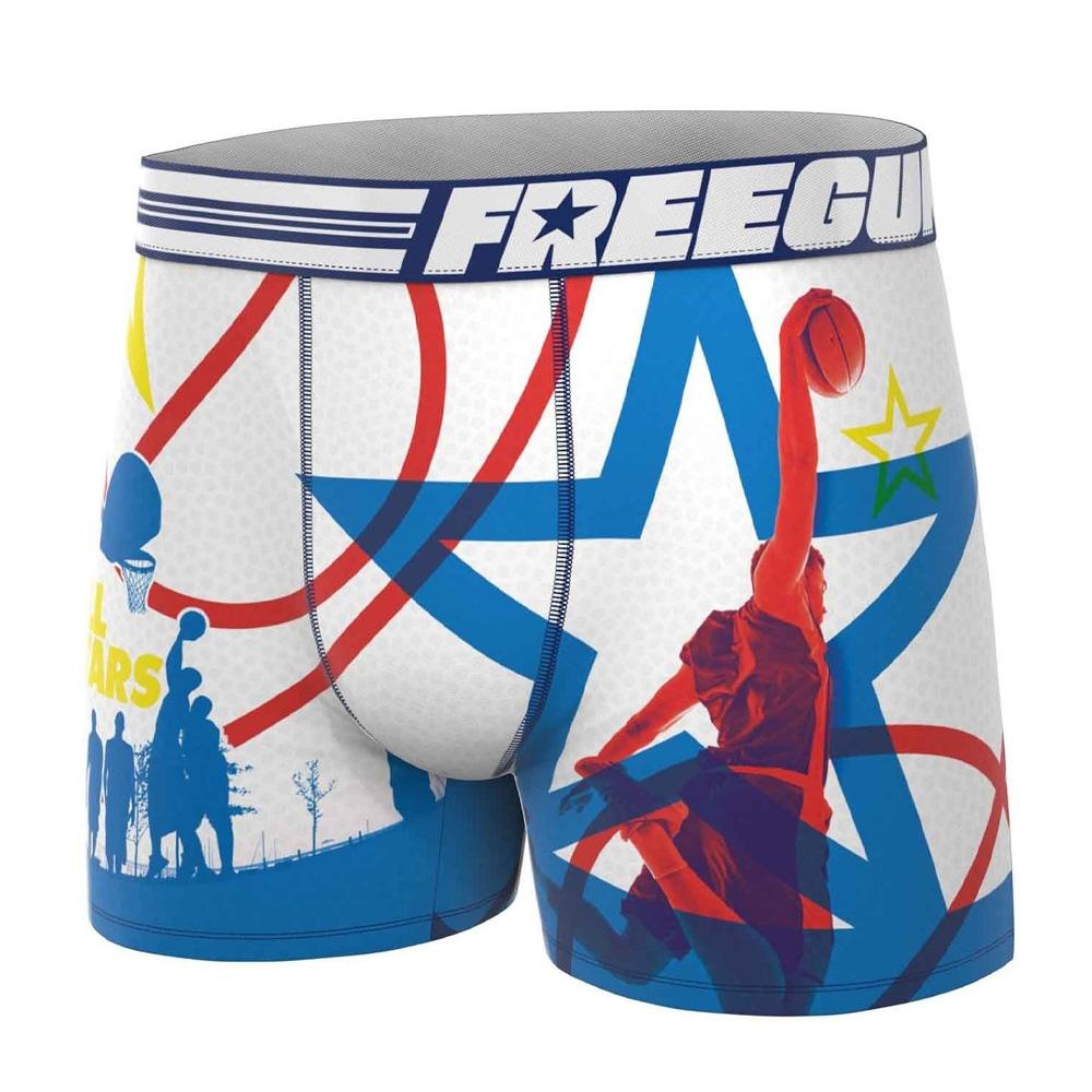 Boxer Weiß/Blau Mann Freegun Basketball günstig