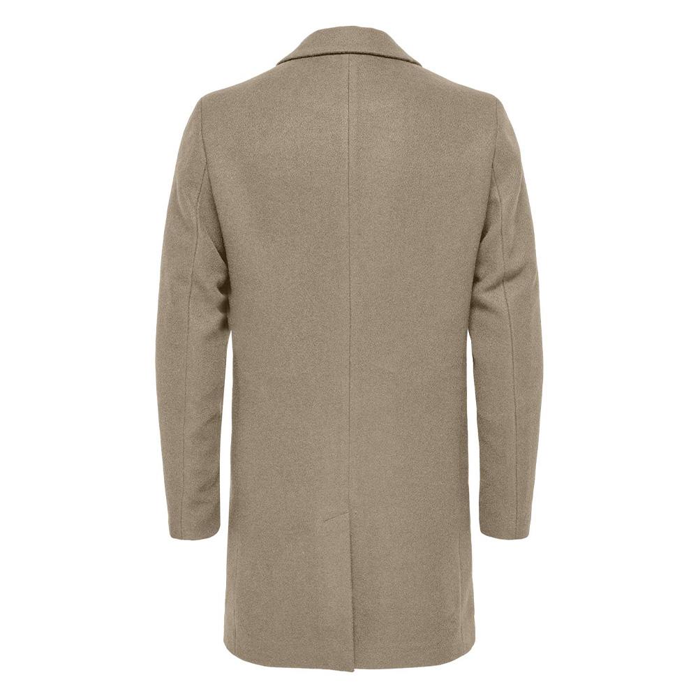 Only &amp; Sons Abrigo Maylon Beige Hombre ver 2